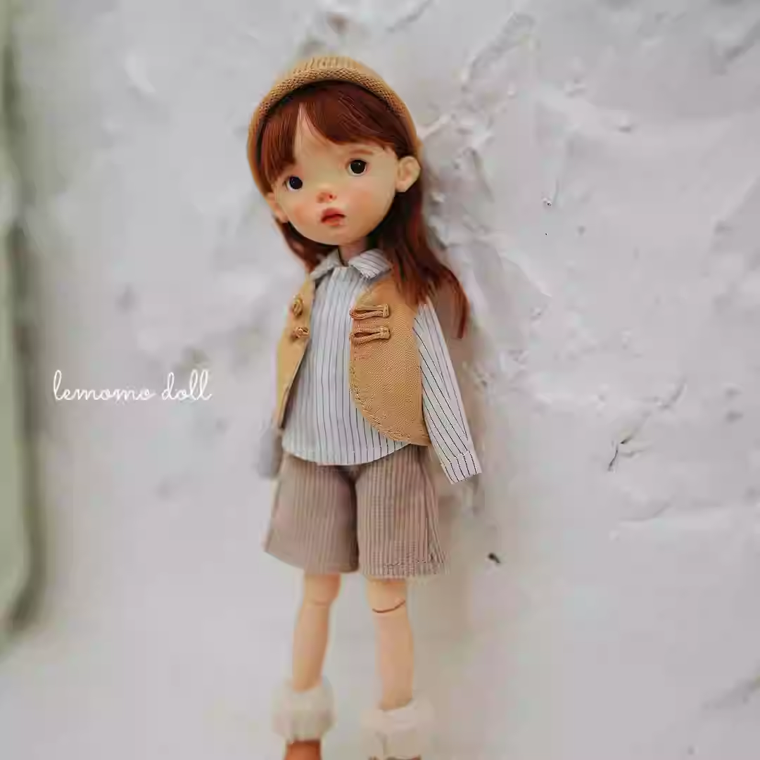 Blythe doll clothing, sizes: ob22, Azone, Landoudou. Literary stripe set.