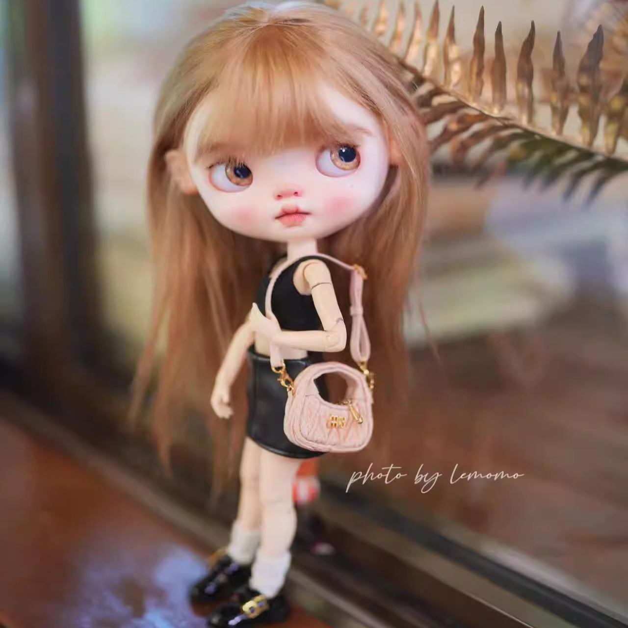 Blythe doll bag, 1/6 scale doll bag, size: ob22/24, landouodu, 6分, Miu Miu doll bag, bowling pleated bag, Korean style, modern style.