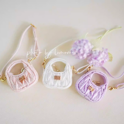 Blythe doll bag, 1/6 scale doll bag, size: ob22/24, landouodu, 6分, Miu Miu doll bag, bowling pleated bag, Korean style, modern style.