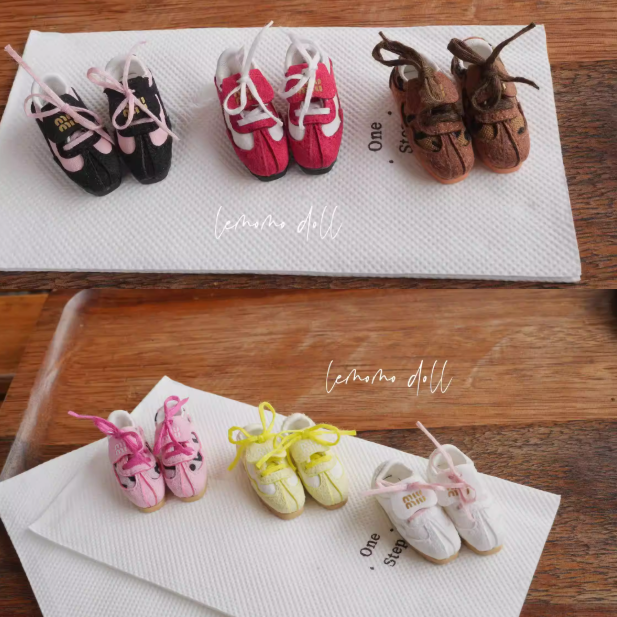 Blythe Doll Shoes,Size: ob22/24,landoudou, Proportion:  1/6 scale,Style: Miu Miu-inspired Sneakers, Features: Fashion Item, Trendy, Casual